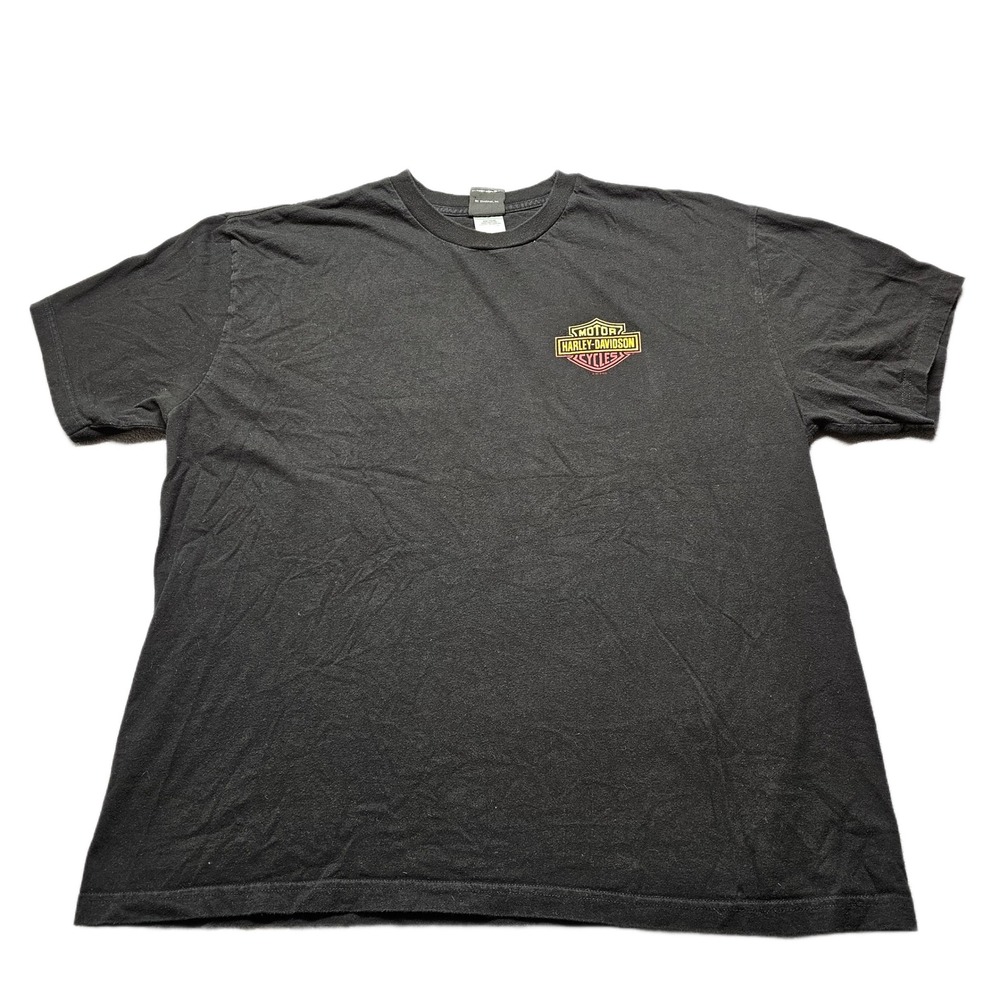 Harley-Davidson Cool Springs Franklin Graphic T-Shirt Men 2XL Black Short Sleeve